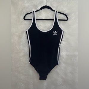 Black Adidas Open Back Bodysuit
